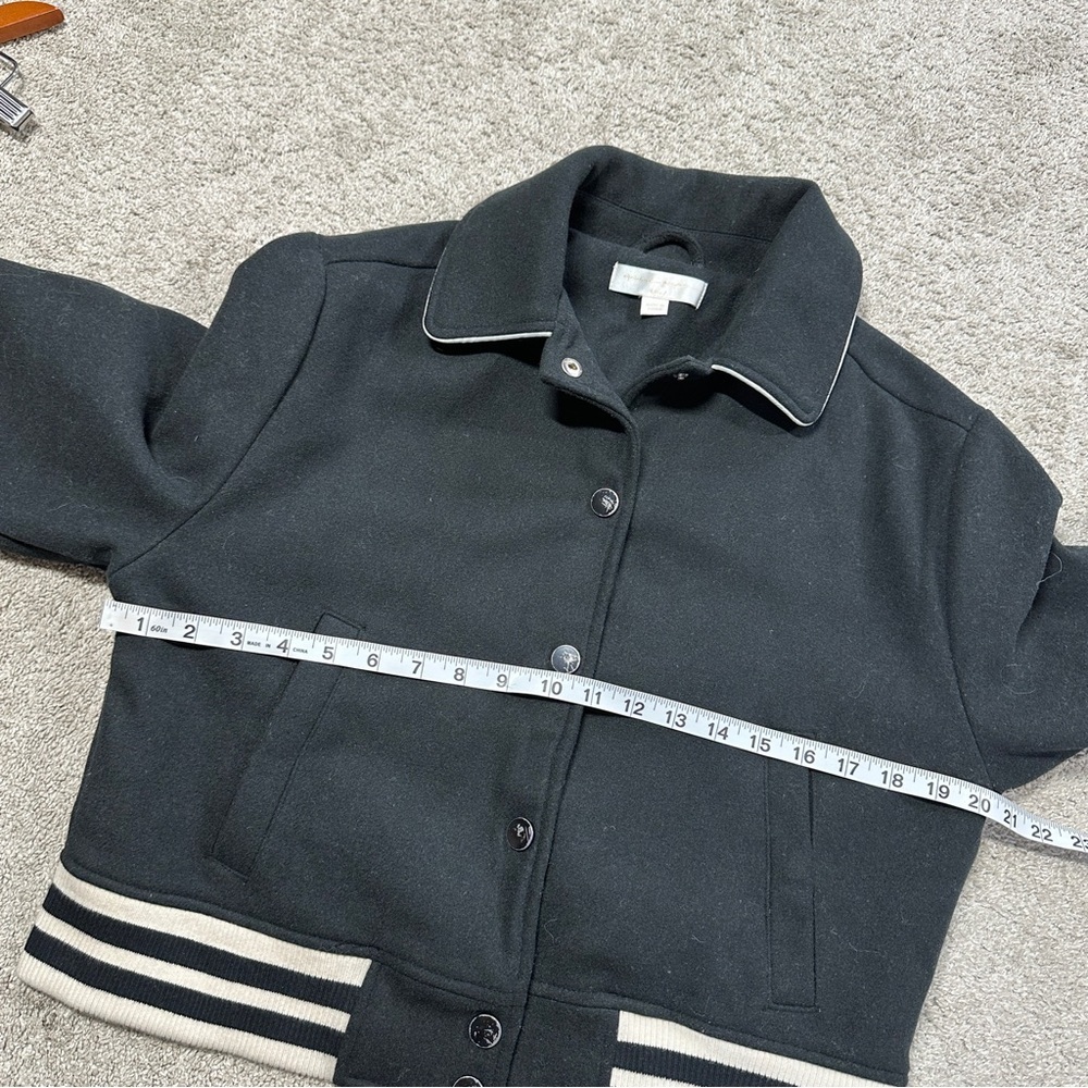 Spiritual Gangster Women's Warrior Heart Isla Jacket Crop Wool Blend in Black S - Picture 13 of 16